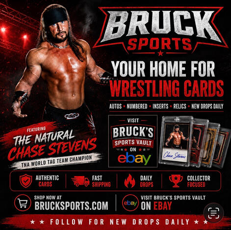 Proudly partnered with “The Natural” Chase Stevens Bruck Sports is proud to work with former TNA World Tag Team Champion Chase S